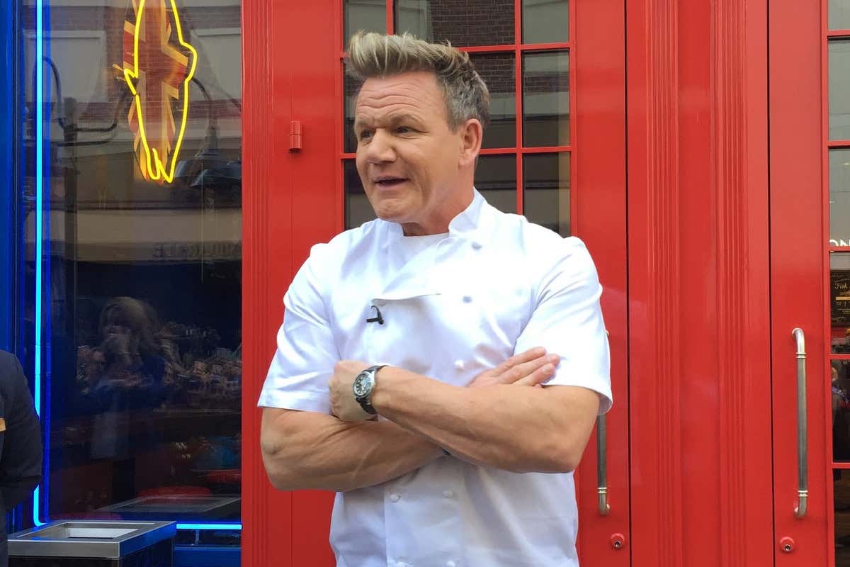 Lo chef britannico Gordon Ramsay Ramsey