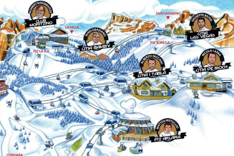 (Gourmet Skisafari in Alta Badia Sotto la neve, successo per 7 cuochi)