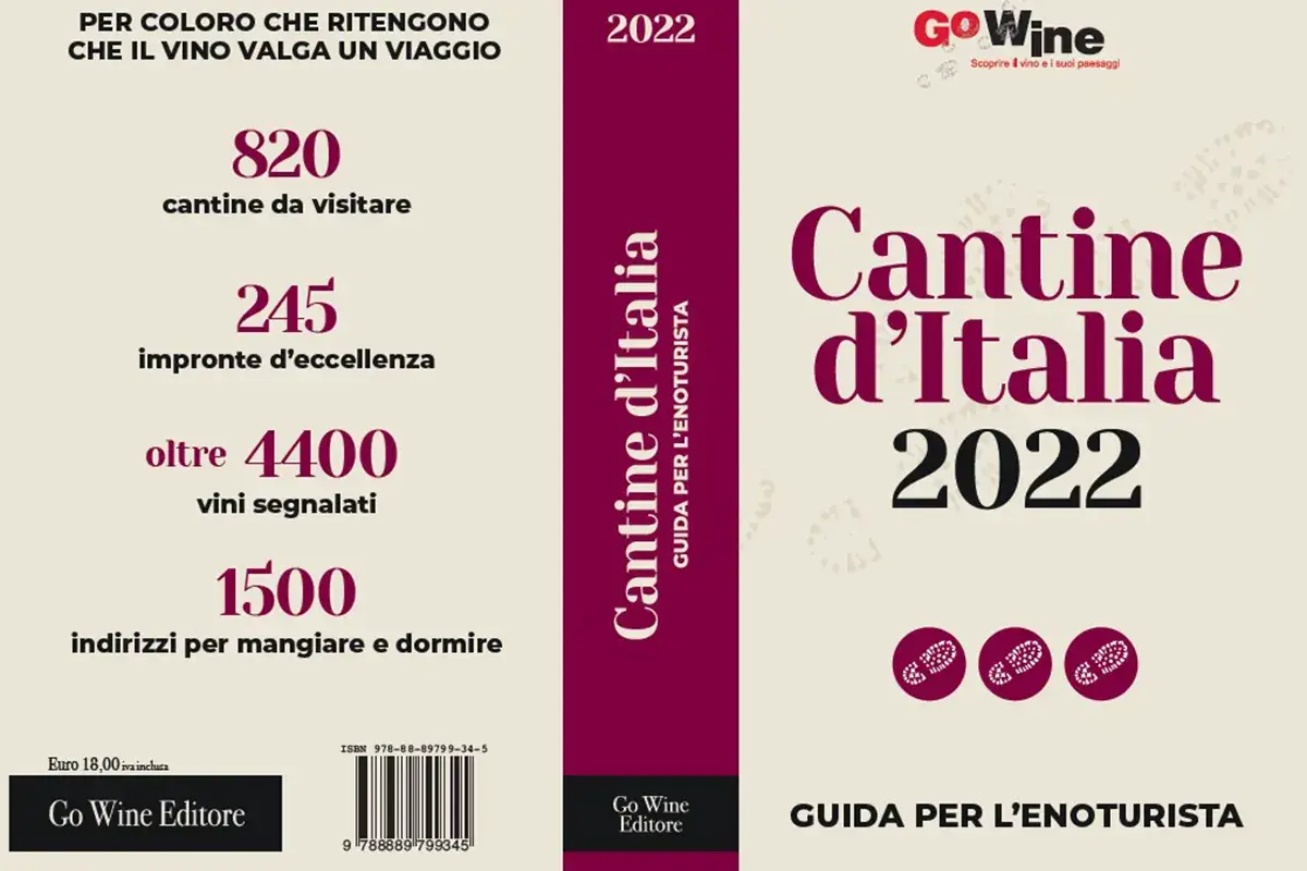 La copertina fronte e retro della guida Go Wine, guida per wine lovers con 4.400 vini