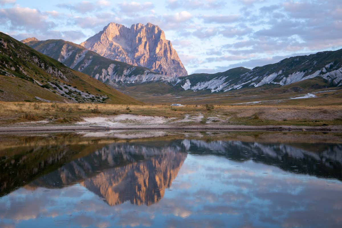 La cima del Gran Sasso in Abruzzo
