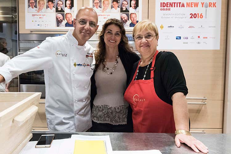 Franco Pepe, Elisabetta Serraiotto e Lidia Bastianich