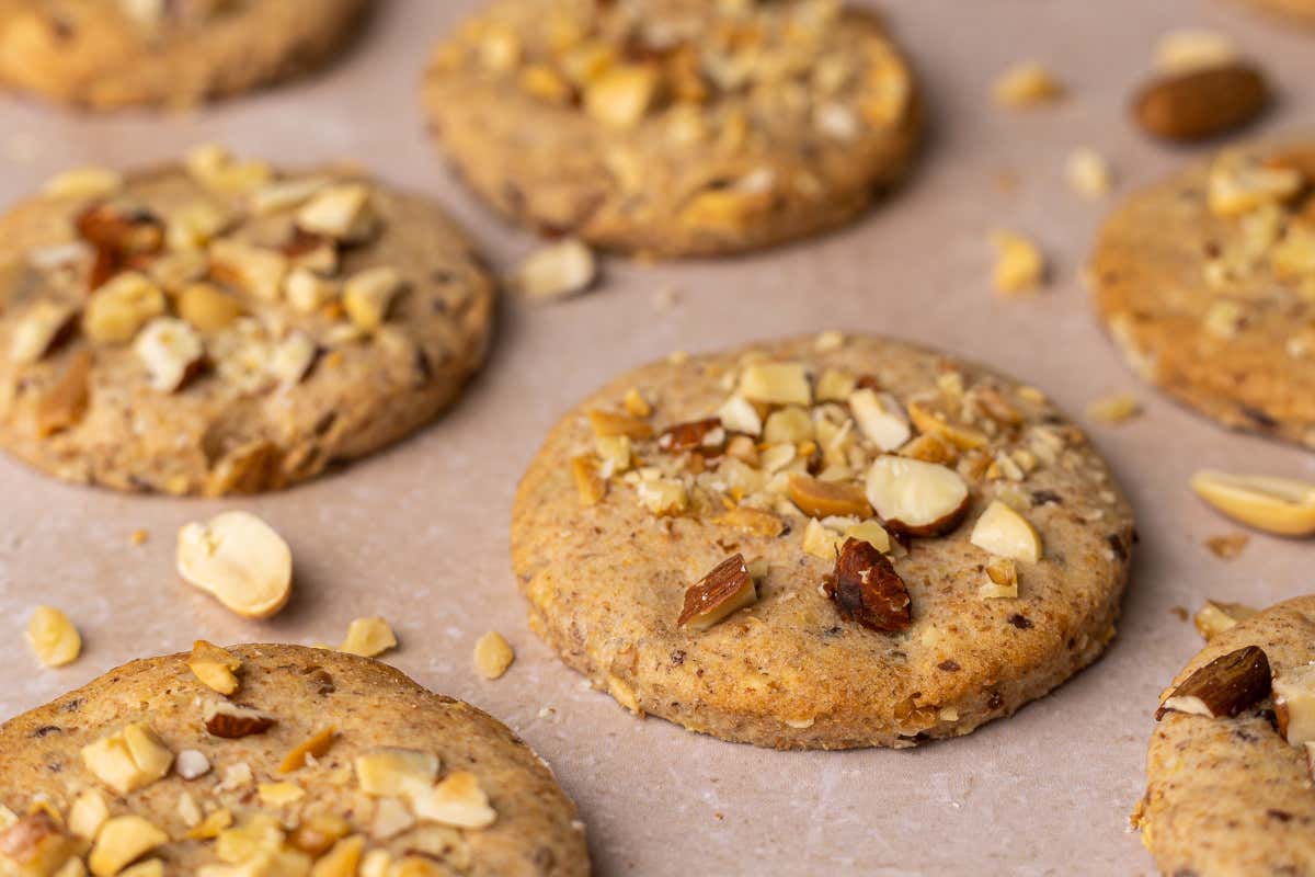 Biscotti integrali alla frutta secca, realizzati con VitaMill® Ricco di Magnesio, Potassio e Fibre