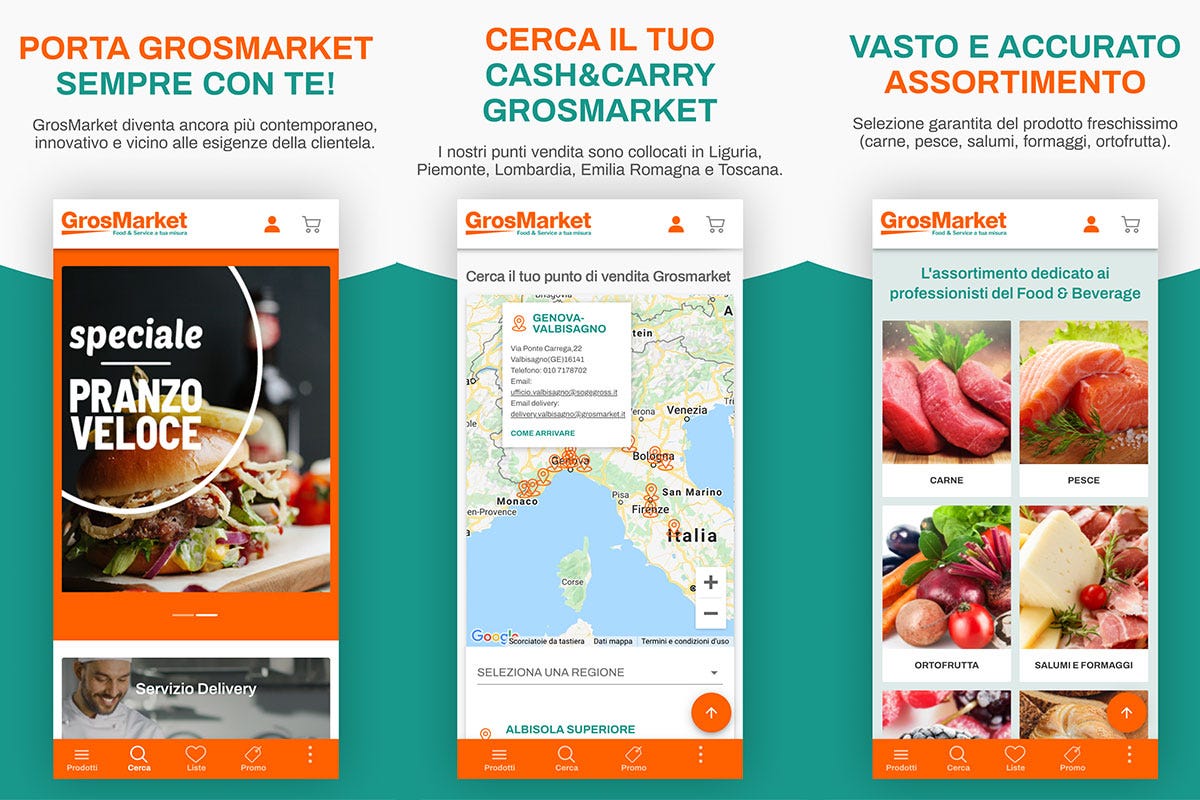 GrosMarket, nuova piattaforma e-commerce e app dedicata