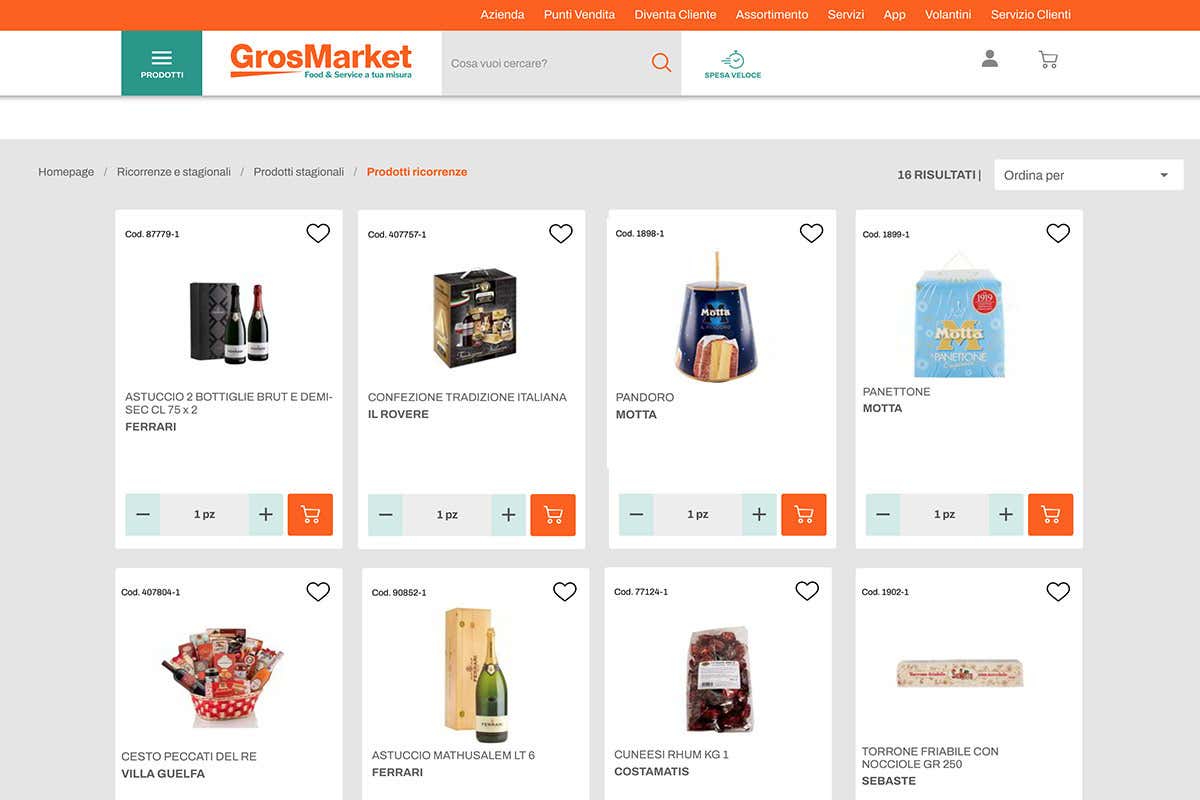 Anche per il Natale GrosMarket conferma il suo approccio full service