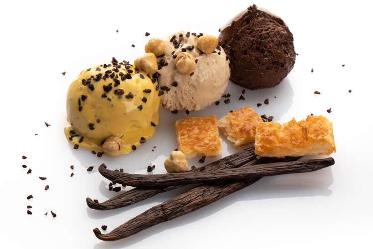 Le creme zabaione, nocciola e cioccolato - Tutti i gusti del gelato artigianale A Roma Gru&eacute; si ispira alla pittura