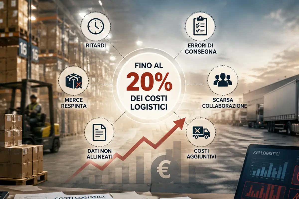 Industria e Gdo pagano il conto delle inefficienze: fino al 20% dei costi logistici Industria e Gdo pagano il conto delle inefficienze: fino al 20% dei costi logistici