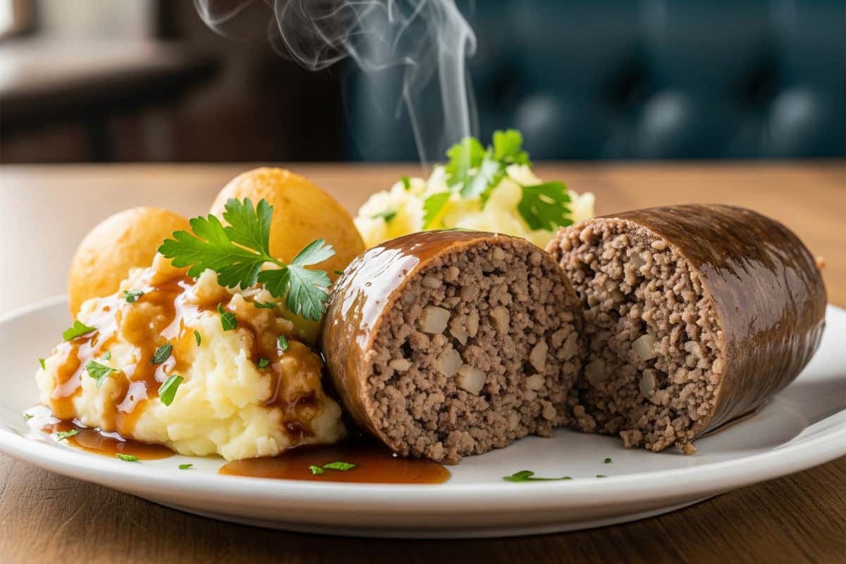 L'haggis è preparato con avena, spezie e interiora di pecora