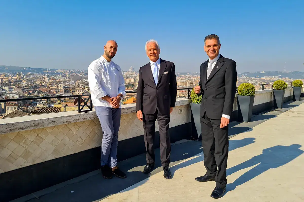 Andrea Antonini, Roberto Wirth e Marco Amato Andrea Antonini dell'Im&agrave;go &egrave; il miglior chef giovane dell'anno di Identit&agrave; Golose