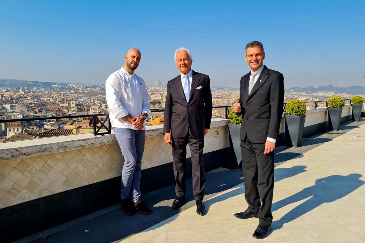 Andrea Antonini, Roberto Wirth e Marco Amato Andrea Antonini dell'Imàgo è il miglior chef giovane dell'anno di Identità Golose