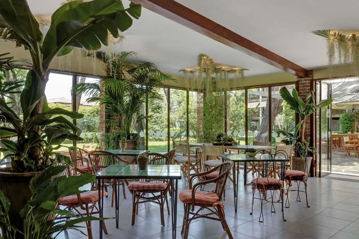 Il ristorante dell’Hermitage Hotel & Resort di Forte dei Marmi (Lu)