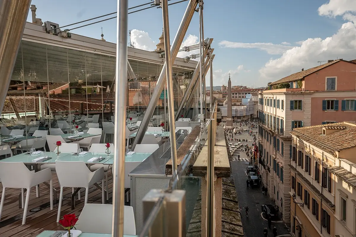 Il ristorante e terrace lounge dell'Hotel Valadier Ristorante o locale? Tutte e due! Ecco il segreto dell’Hi-Res