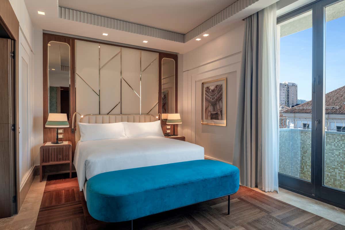 La stanza da letto della Presidential Suite