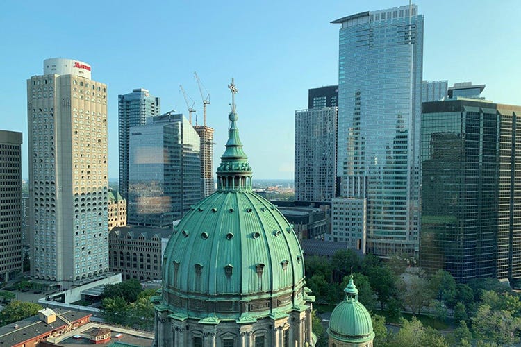 La vista mozzafiato che offre l'hotel (Nel cuore di Montréal nell'hotel sopra la ferrovia)