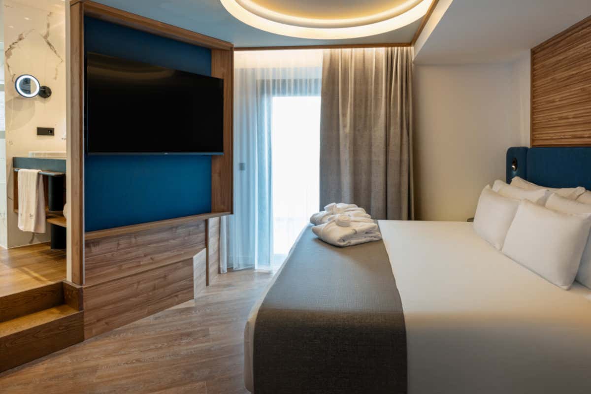 Le stanze combinano comfort e design funzionale