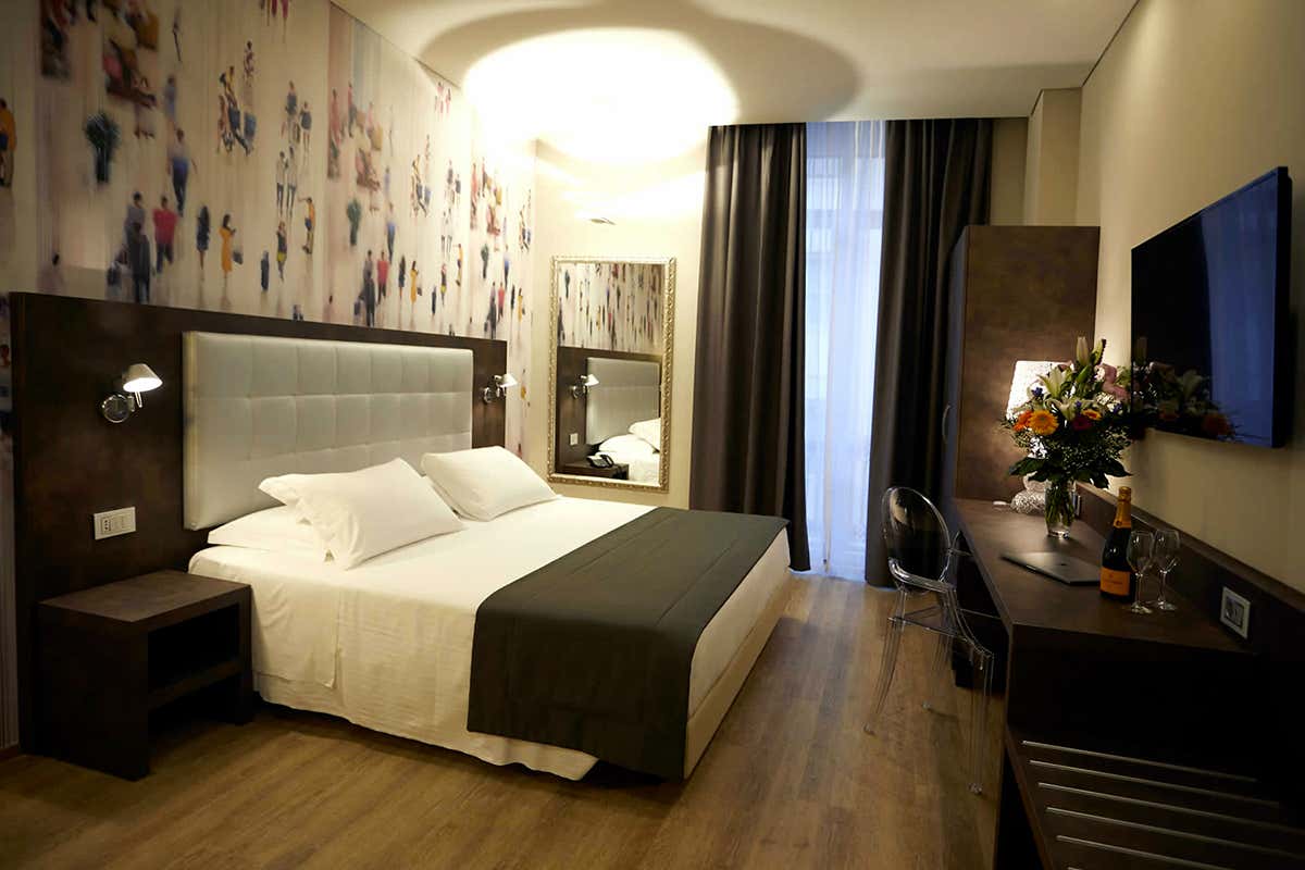 Una delle stanze dell'Hotel Concord