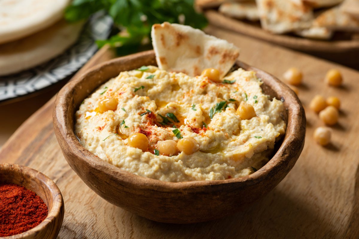 Il tradizionale Hummus di ceci Hummus, dal Medio Oriente alla conquista del mondo