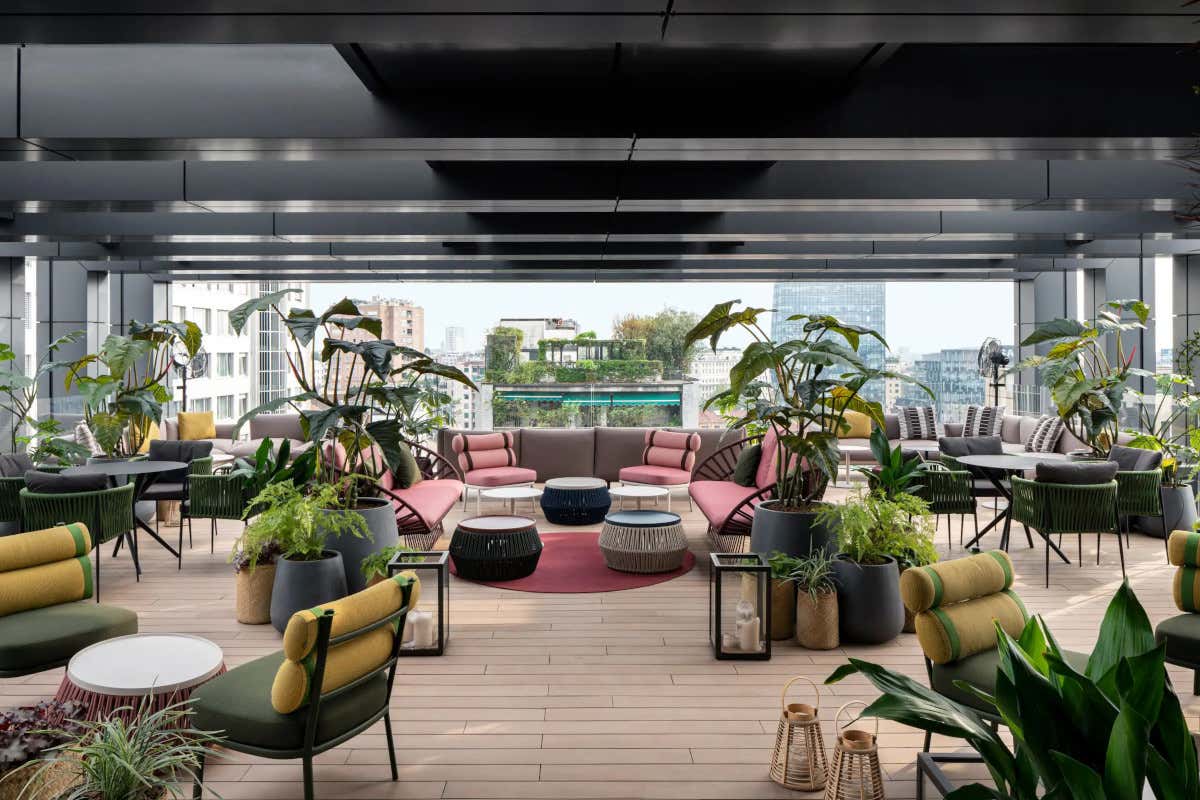 La vista dall’Organics SkyGarden @Cielo