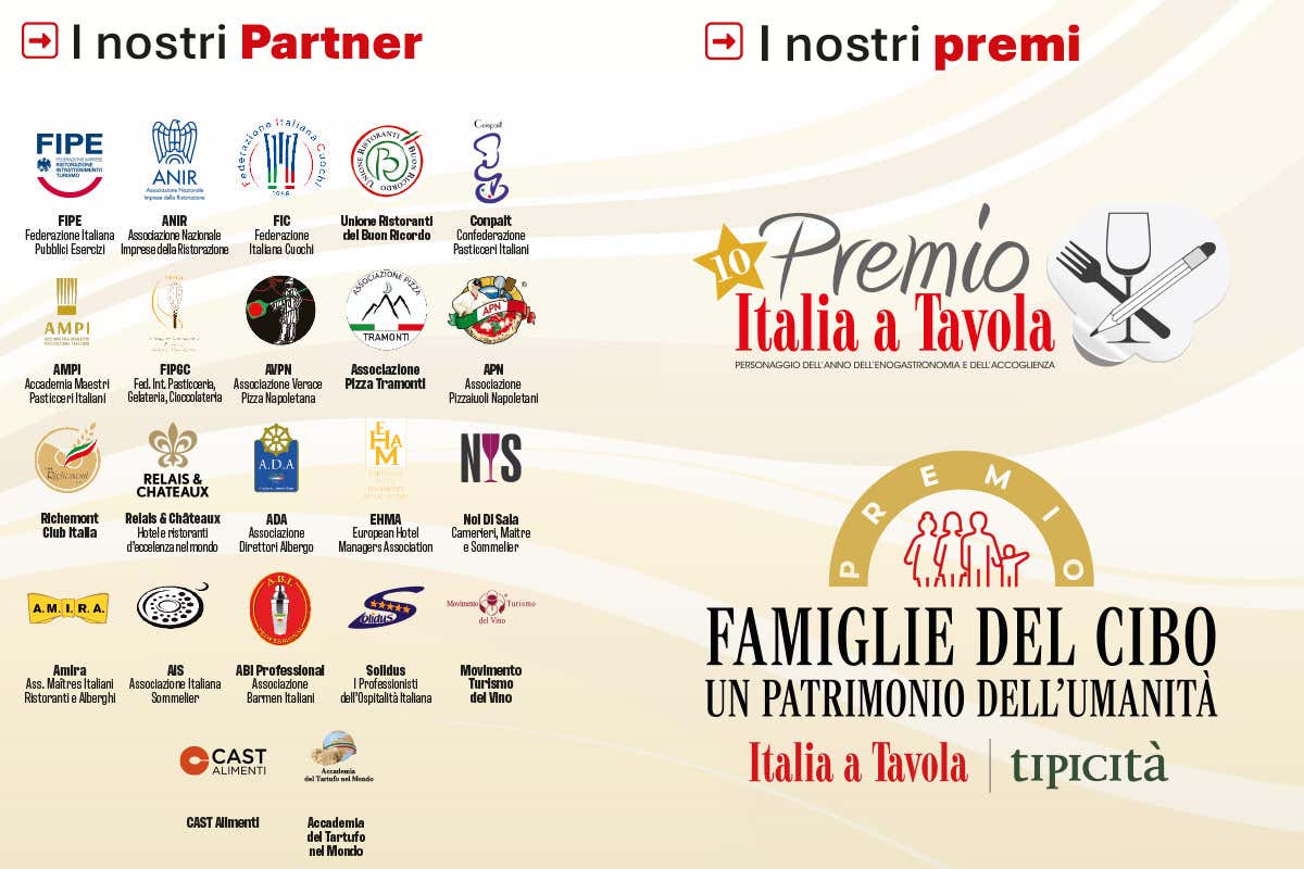 I partner di Italia a Tavola e i premi istituiti