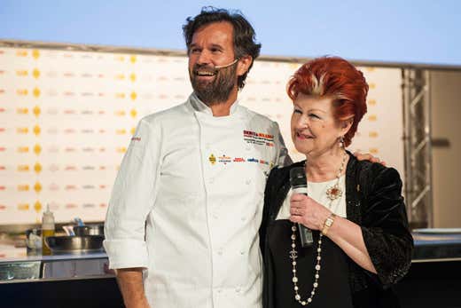 Carlo Cracco e Annie Feolde (foto: Brambilla-Serrani) Carlo Cracco e Annie Feolde (foto: Brambilla-Serrani)