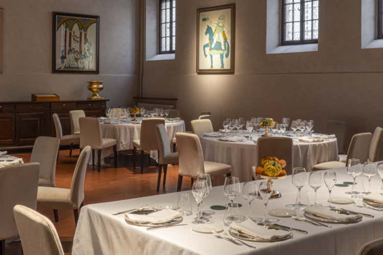 La sala del ristorante Il Cigno