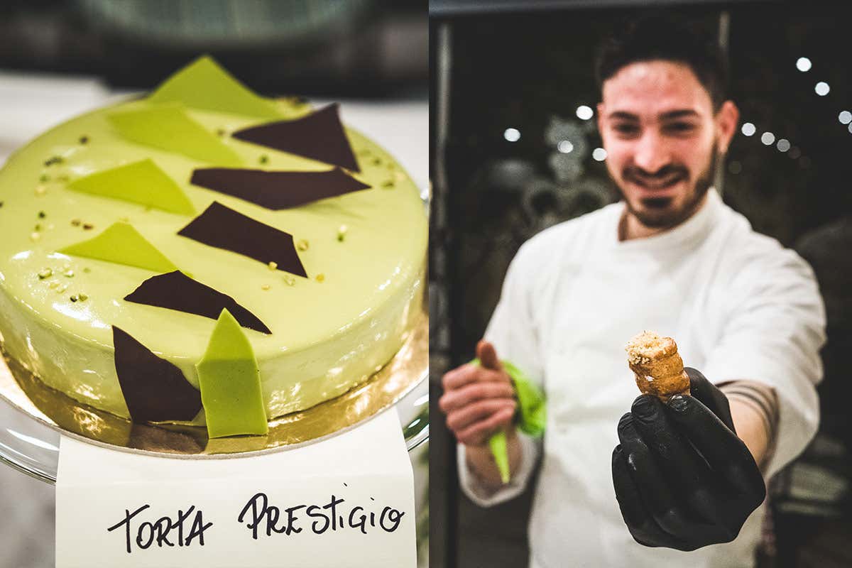 Il gran buffet dei dolci del Da Vittorio La Trattoria Visconti di Ambivere inaugura la nuova cantina