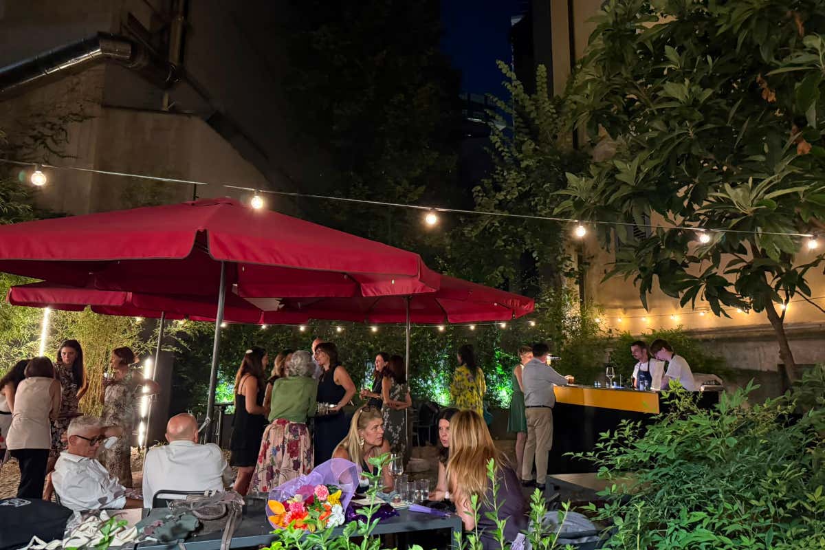Il cortile interno de IL Retrobottega