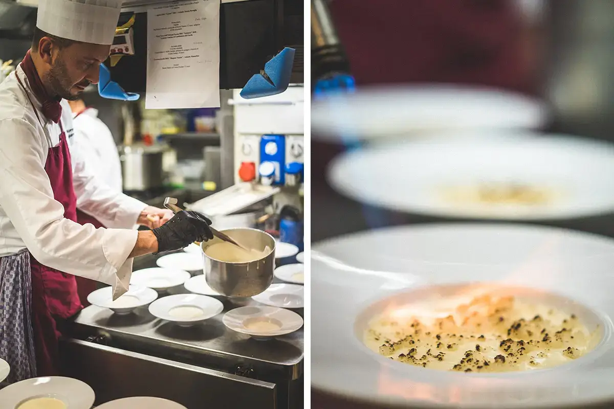 In cucina “Nati per stare insieme” a Milano da Trattoria Masuelli San Marco