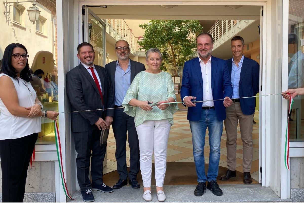 L'inaugurazione del Cipan, da sinistra Luca Simone Cocolin, Enrico Collida, Patrizia Manassero, Stefano Geuna A Torino c’è il Ciban, per contrastare le frodi sul cibo