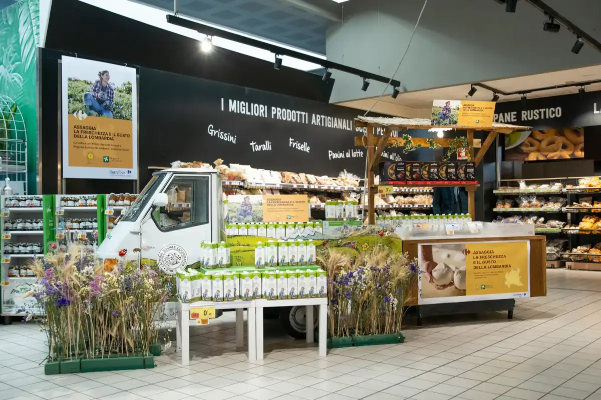 Carrefour in prima linea per sostenere i produttori lombardi