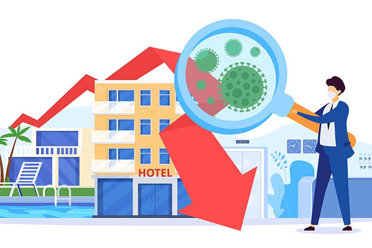 Crollano gli investimento nell'alberghiero - Alberghi, crollano gli investimenti A fine anno -70% rispetto al 2019