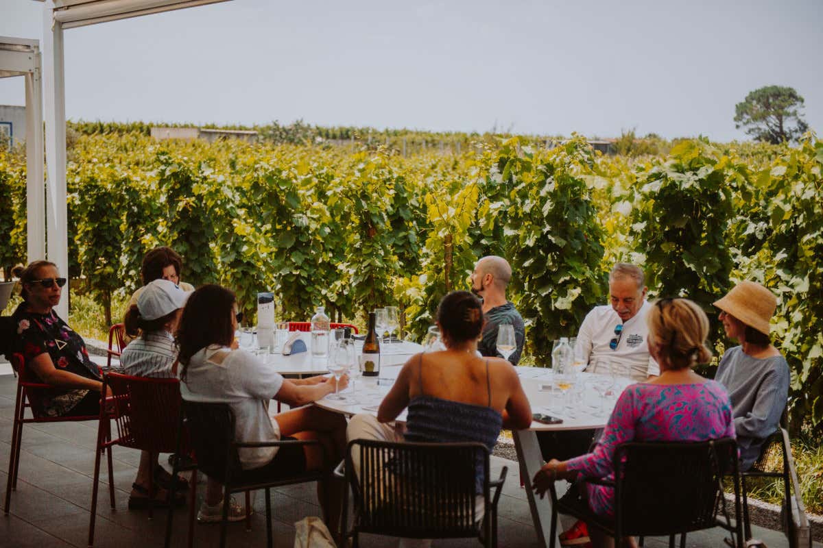 Il Castellaro Bistrot, affacciato sulle vigne, rende omaggio alla cucina delle Eolie e della Sicilia