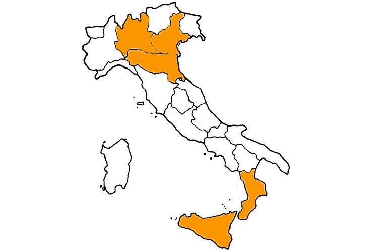 Le regioni arancioni dal 10 al 15 gennaio, tutte le altre in zona gialla - Iss, la bozza: 5 regioni arancioni L'Rt nazionale supera l'1
