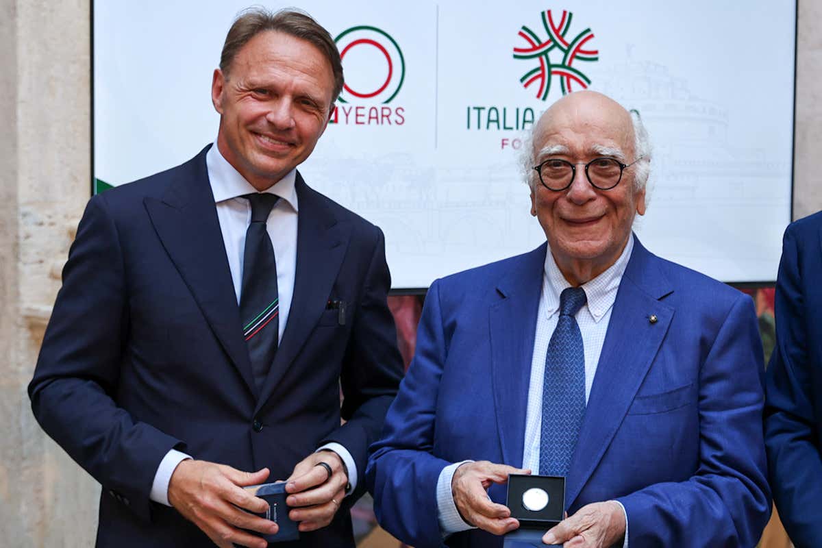 La consegna della Moneta a Giovanni Rana Italia del Gusto