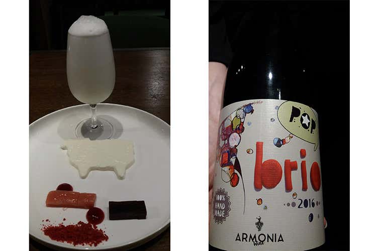 Il dessert: orzo, latte e liquirizia (Jacopa, cucina creativa nel cuore di Trastevere)