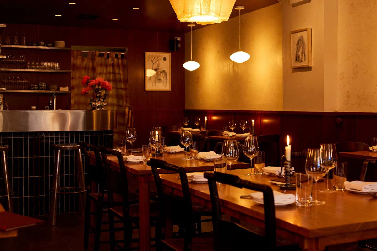La sala del ristorante Lei a New York