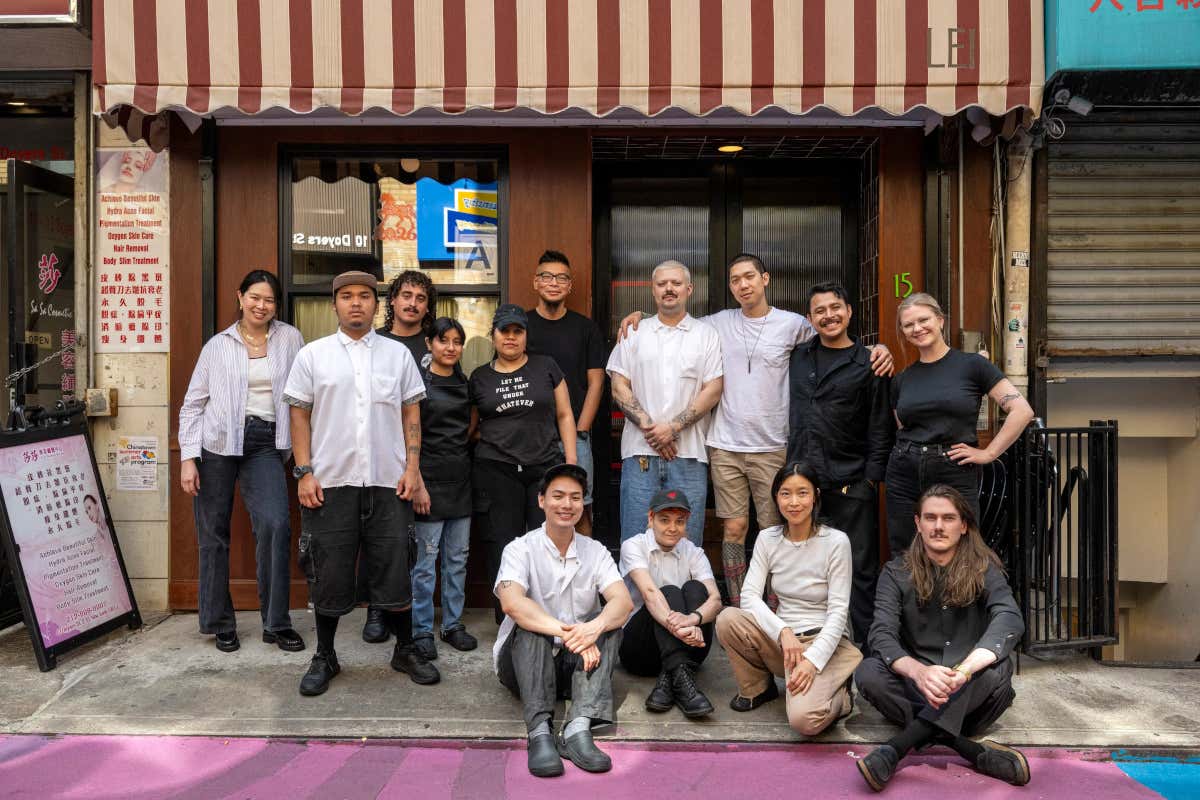Lo staff del Lei, nella Chinatown di New York