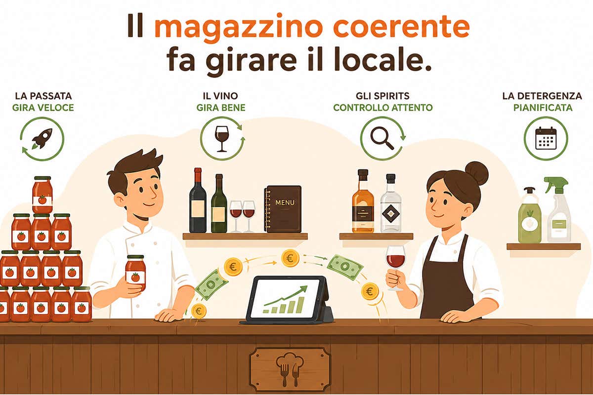 Il magazzino coerente fa girare il locale