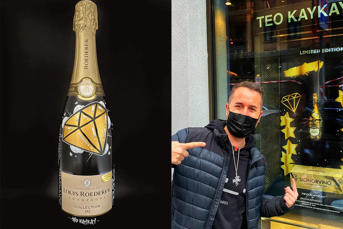 La limited edition e Teo KayKay Teo KayKay e TopChampagne, ecco altre 6 bottiglie Louis Roederer Collection 242