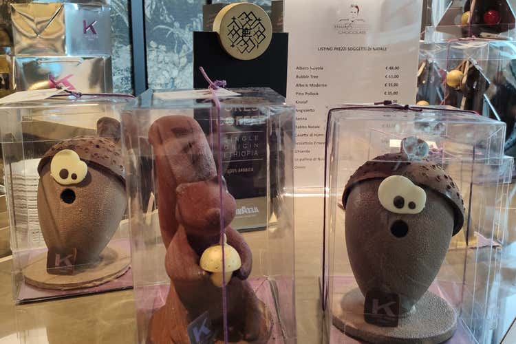 Le creazioni natalizie di Ernst Knam (Degustazioni e tanti volti noti alla Chocolate Experience di Knam)