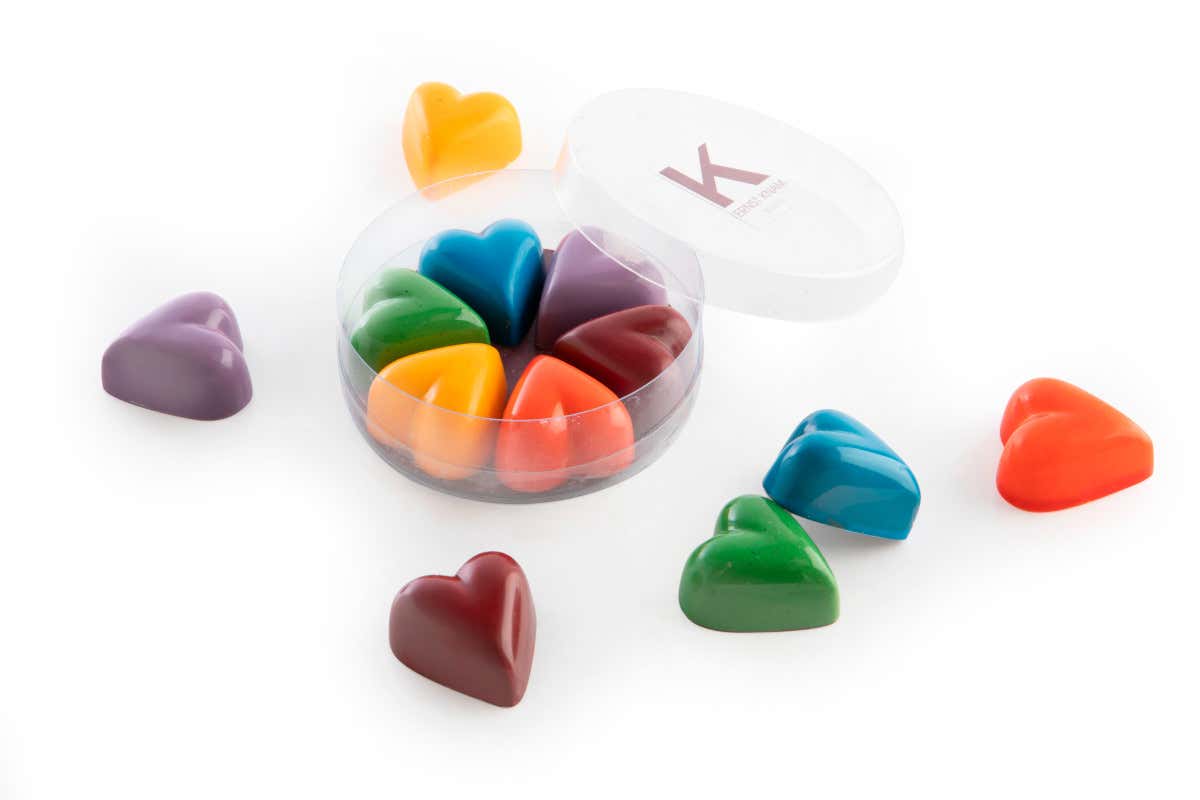 Praline Cuore Multicolor Il San Valentino secondo Ernst Knam. Anche per i single
