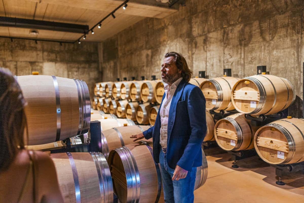 Massimo Gianolli nella bottaia de La Collina dei Ciliegi Vieni, vedi e vivi la Valpantena, a due passi da Verona