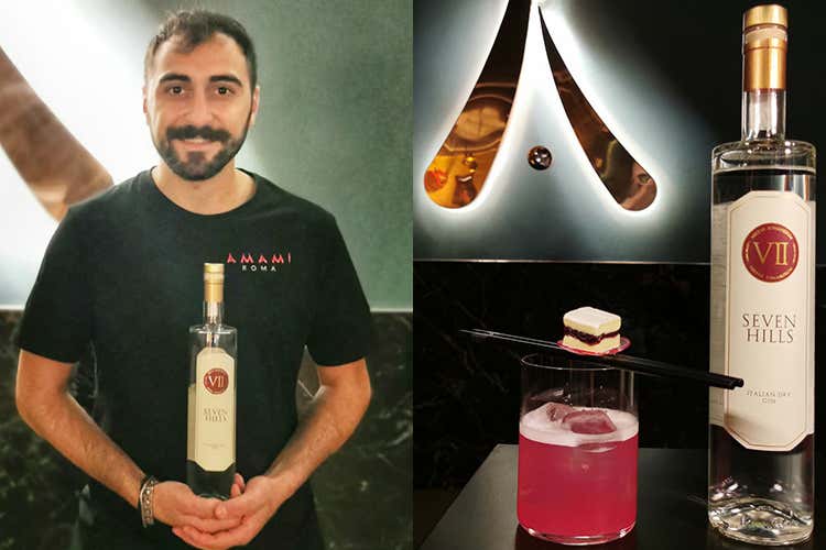 Francesco De Nicola con il cocktail - The pink hill Francesco De Nicola con il cocktail - The pink hill