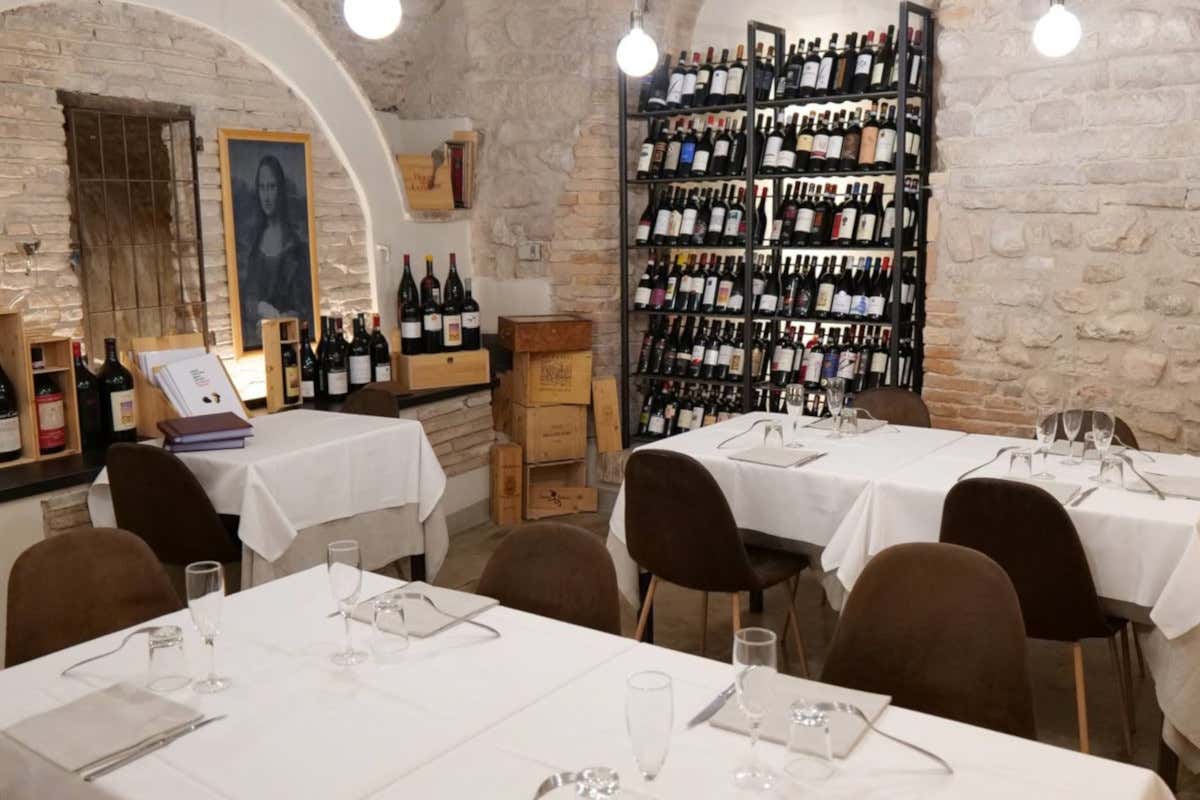 Un angolo della sala del ristorante La Gioconda