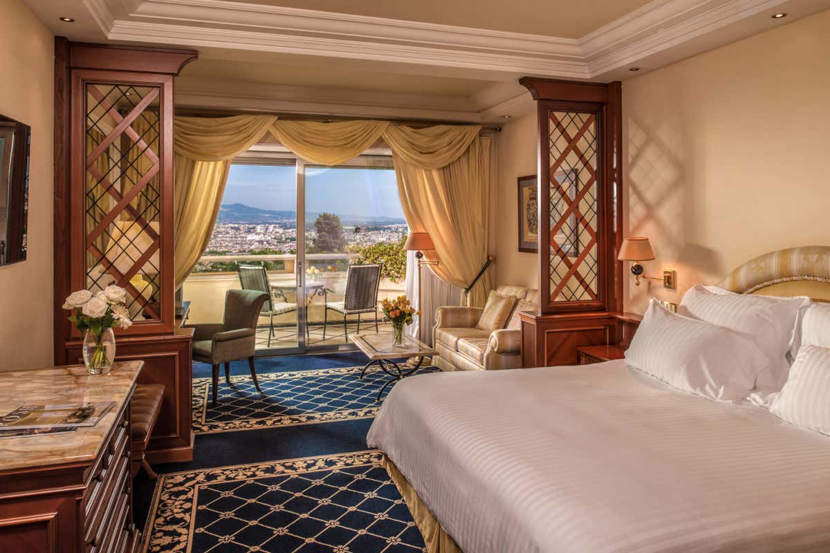 La stanza king premium con vista su Roma