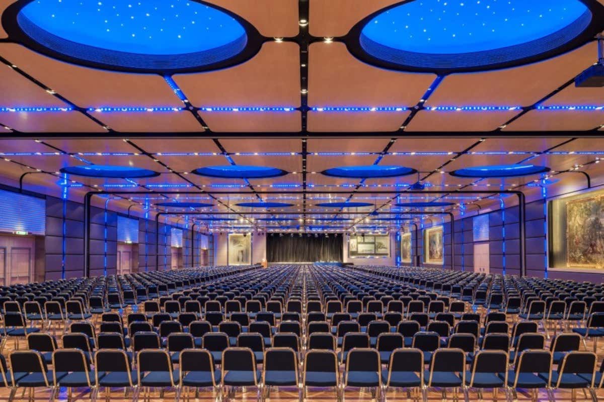 La sala convegni del Rome Cavalieri