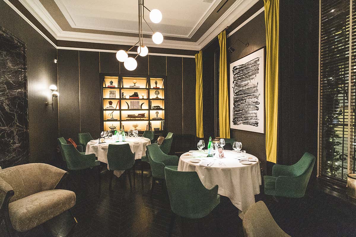 La sala del ristorante Lino Ristorante Lino la stella che illumina Pavia