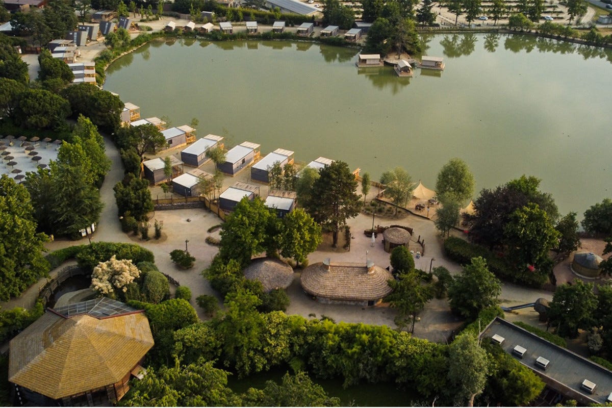 Lake Eyasi Resort, veduta aerea Lake Eyasi Glamping soggiorno safari all’ombra della Mole
