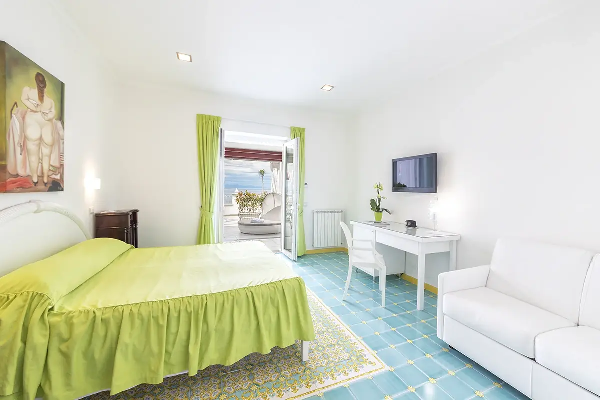 Una delle camere In vacanza a Ischia in una baia privata a La Madonnina Boutique Hotel