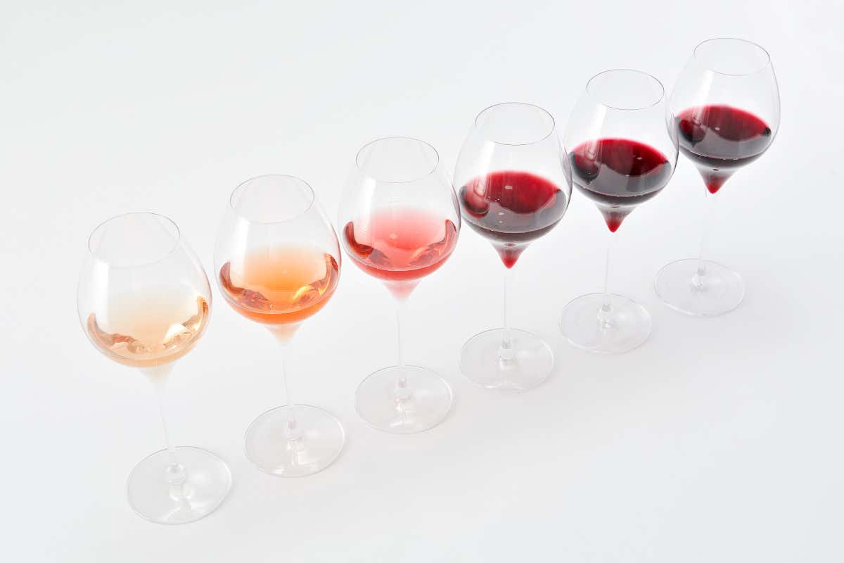 Le varie colorazioni del Lambrusco