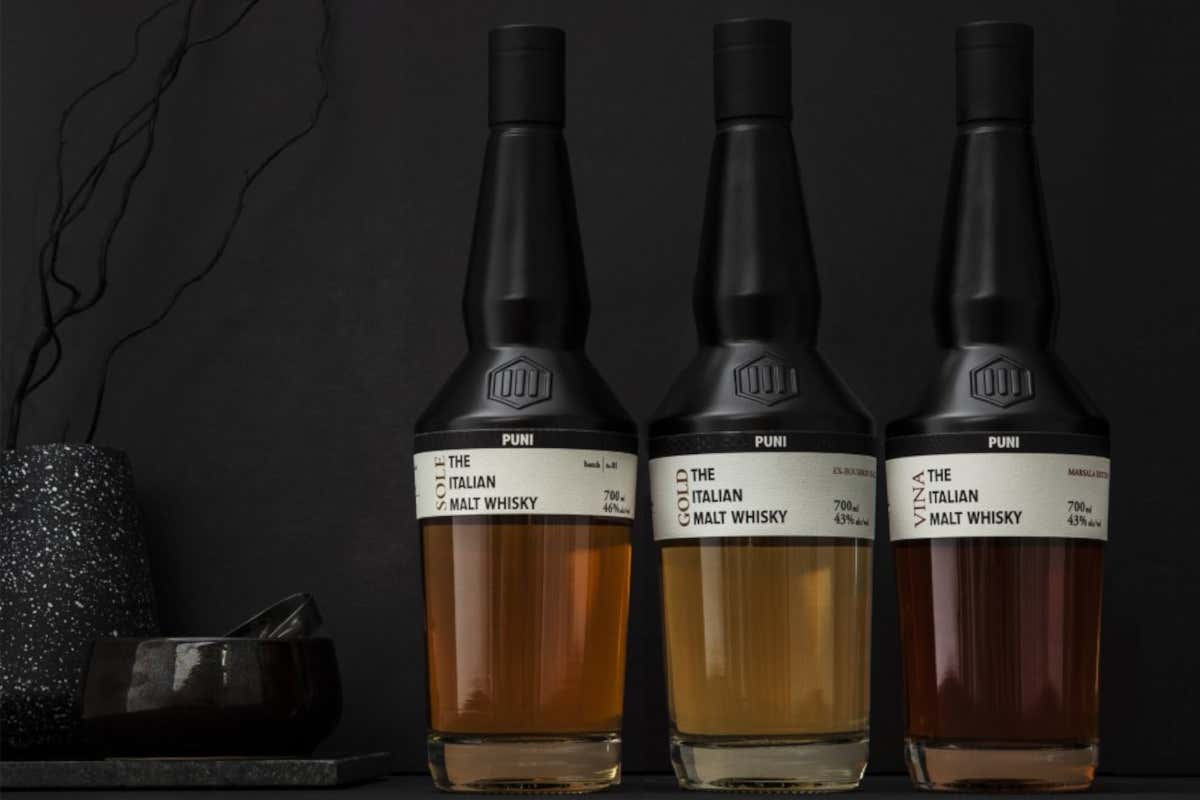 I whisky della distilleria Puni, in Trentino